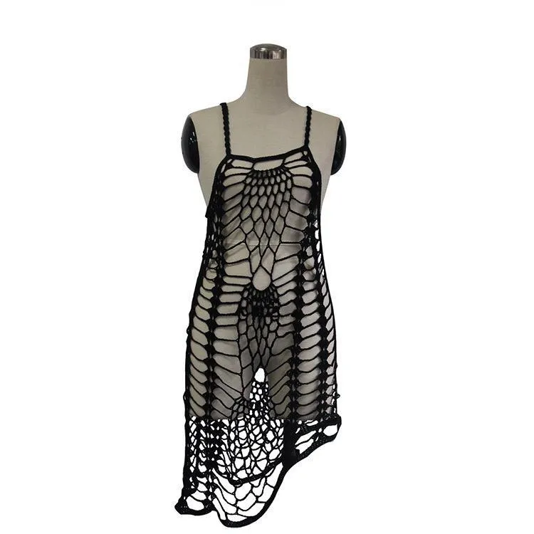 2018 Beach new Style Beach blouse lace harness knit blouse