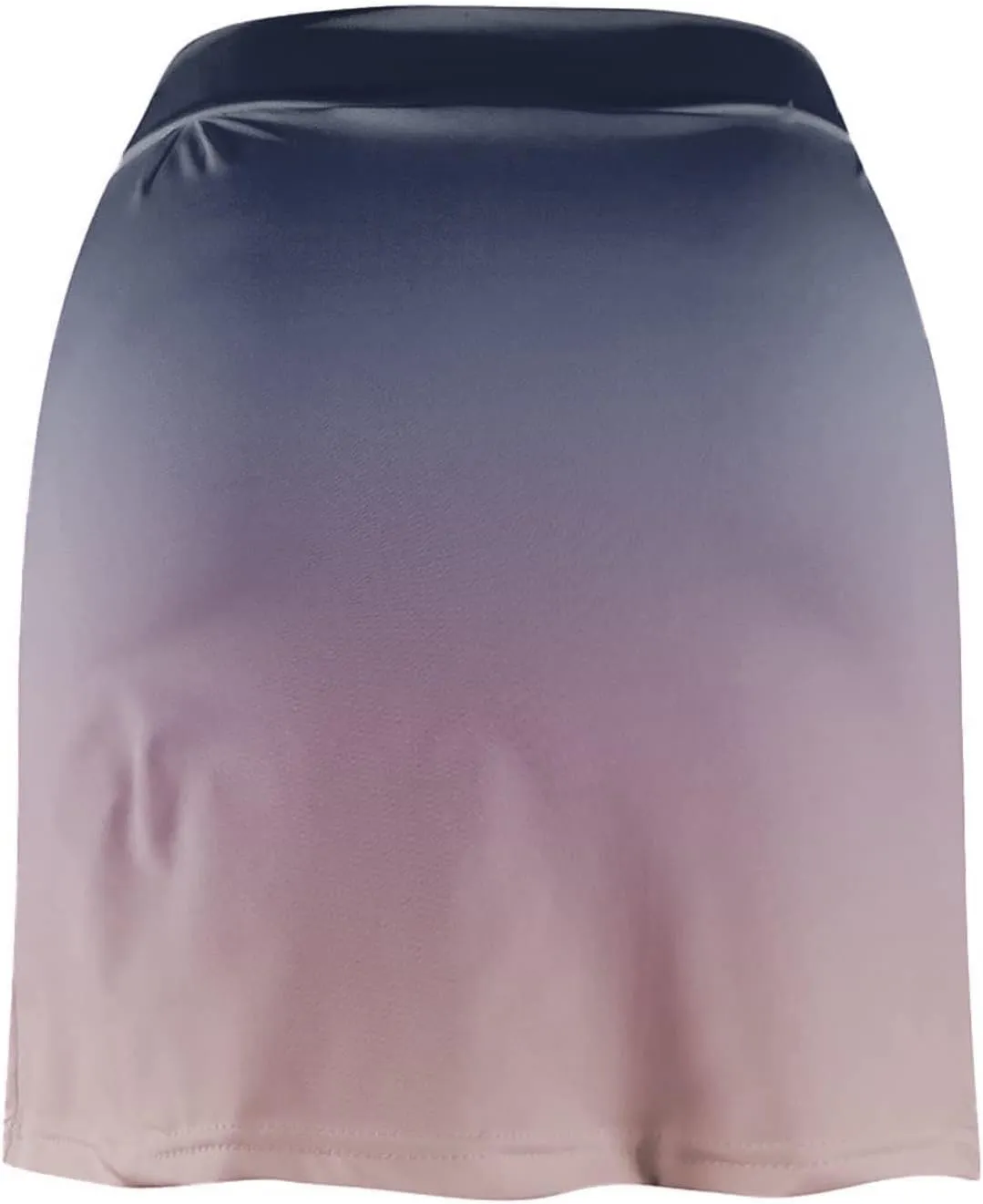 2025 Women Gradient Colour Skirt Shorts Ladies Pleated Tennis Skirts Short Regular Fit Fake Two Piece Half Trouser