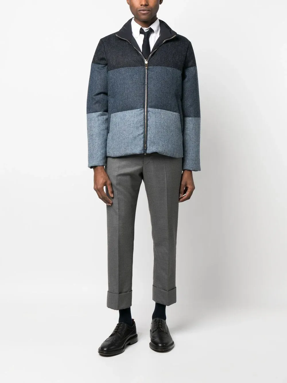 4 Bar Reversible Funnel Neck Blouson