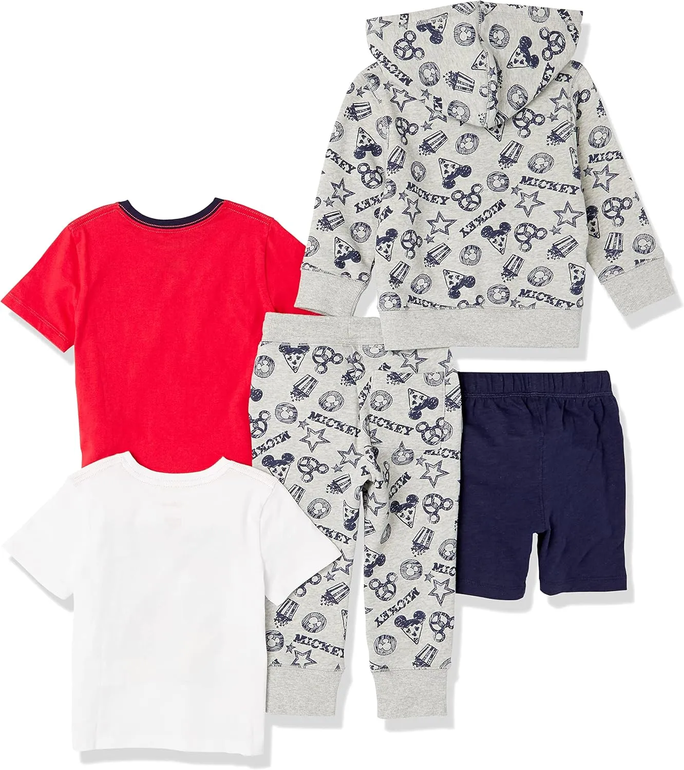 Amazon Essentials Disney | Marvel | Star Wars Boys and Toddlers' Outfit Sets (Previously Spotted Zebra), Pack of 5