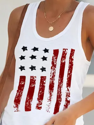 American Flag Casual Tank