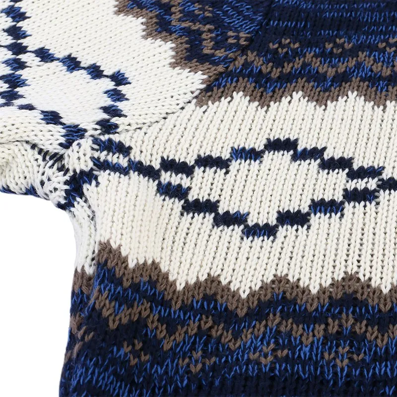 Angelo Ricci™ Diamond Knitted Warm Sweater