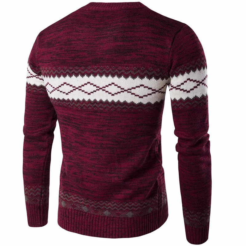 Angelo Ricci™ Diamond Knitted Warm Sweater