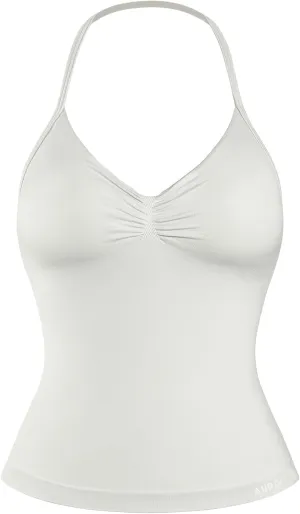 AUROLA Influence Longline Strappy Top Workout Tank Tops for Women Built in Shelf Bras, Impact Gym Sports Bra