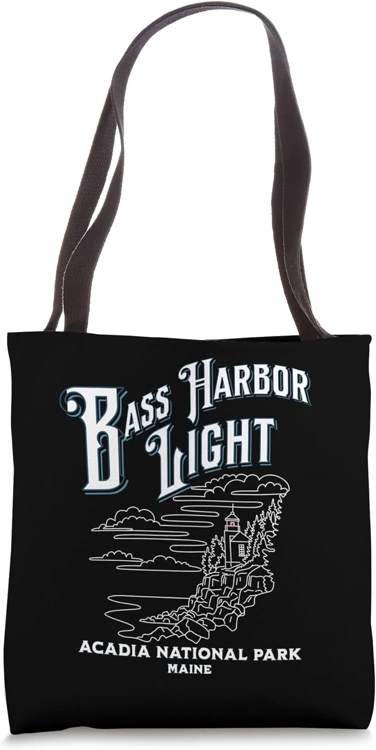 Bass Harbor Light Tote Bag