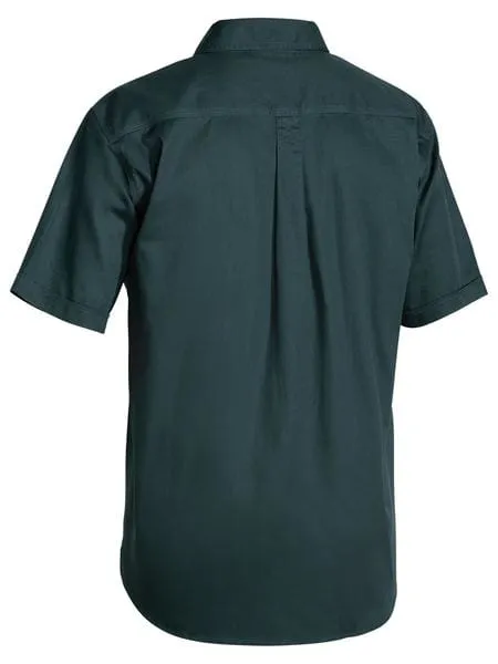 Bisley Closed Front Cotton Drill Short Sleeve Shirt