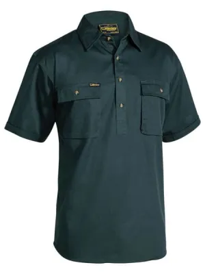 Bisley Closed Front Cotton Drill Short Sleeve Shirt