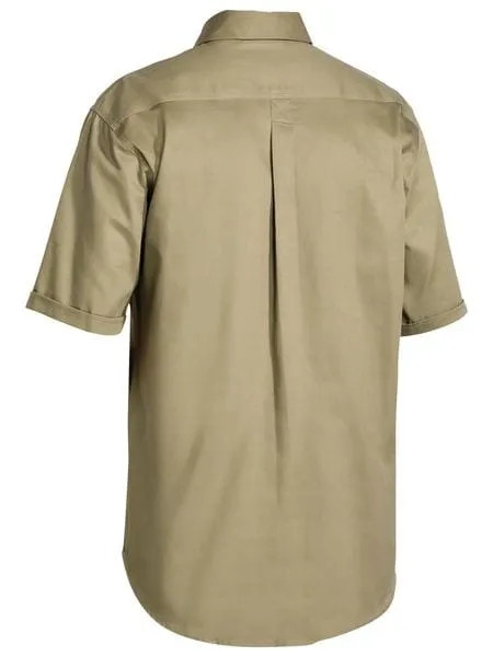 Bisley Closed Front Cotton Drill Short Sleeve Shirt