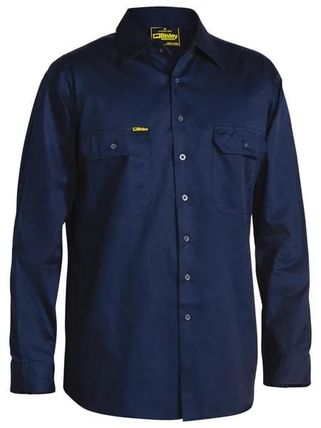 Bisley Cool Lightweight Drill Long Sleeve Shirt