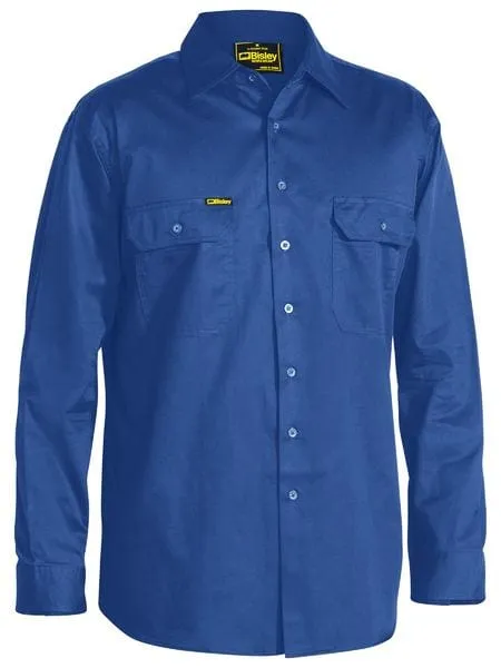Bisley Cool Lightweight Drill Long Sleeve Shirt