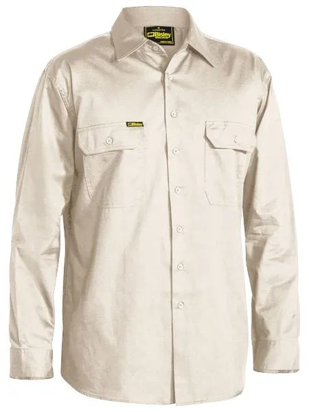 Bisley Cool Lightweight Drill Long Sleeve Shirt
