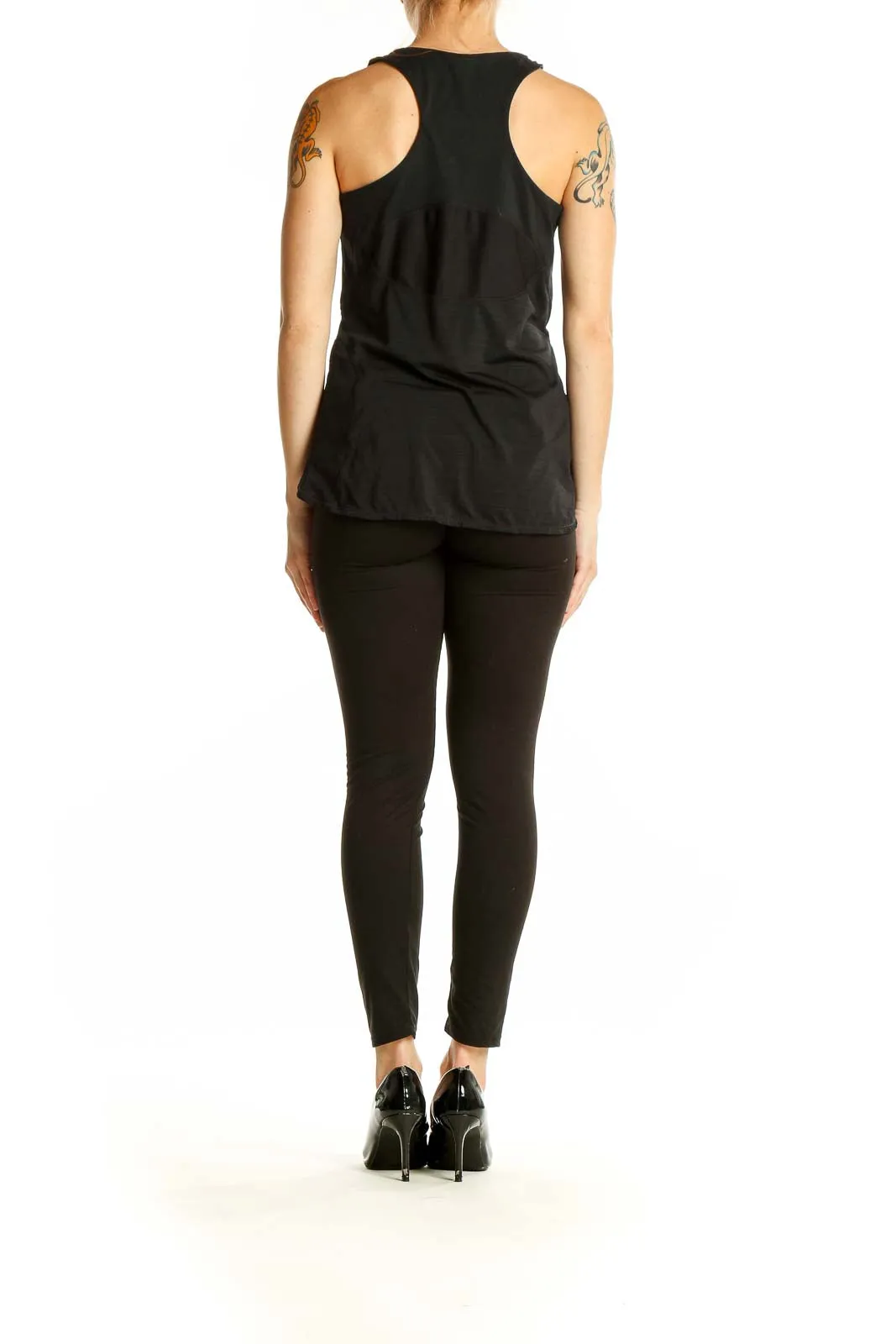 Black Sleek Performance Tank Top