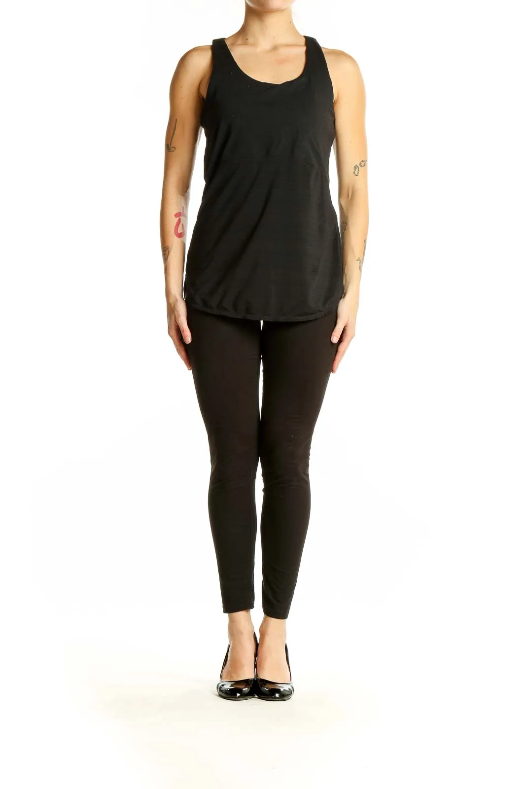 Black Sleek Performance Tank Top