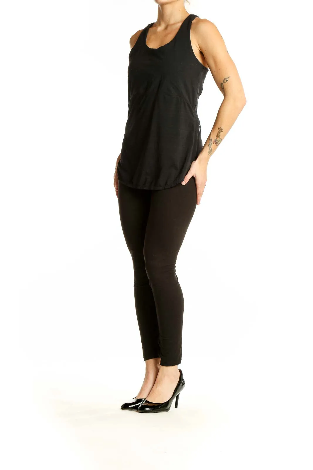 Black Sleek Performance Tank Top