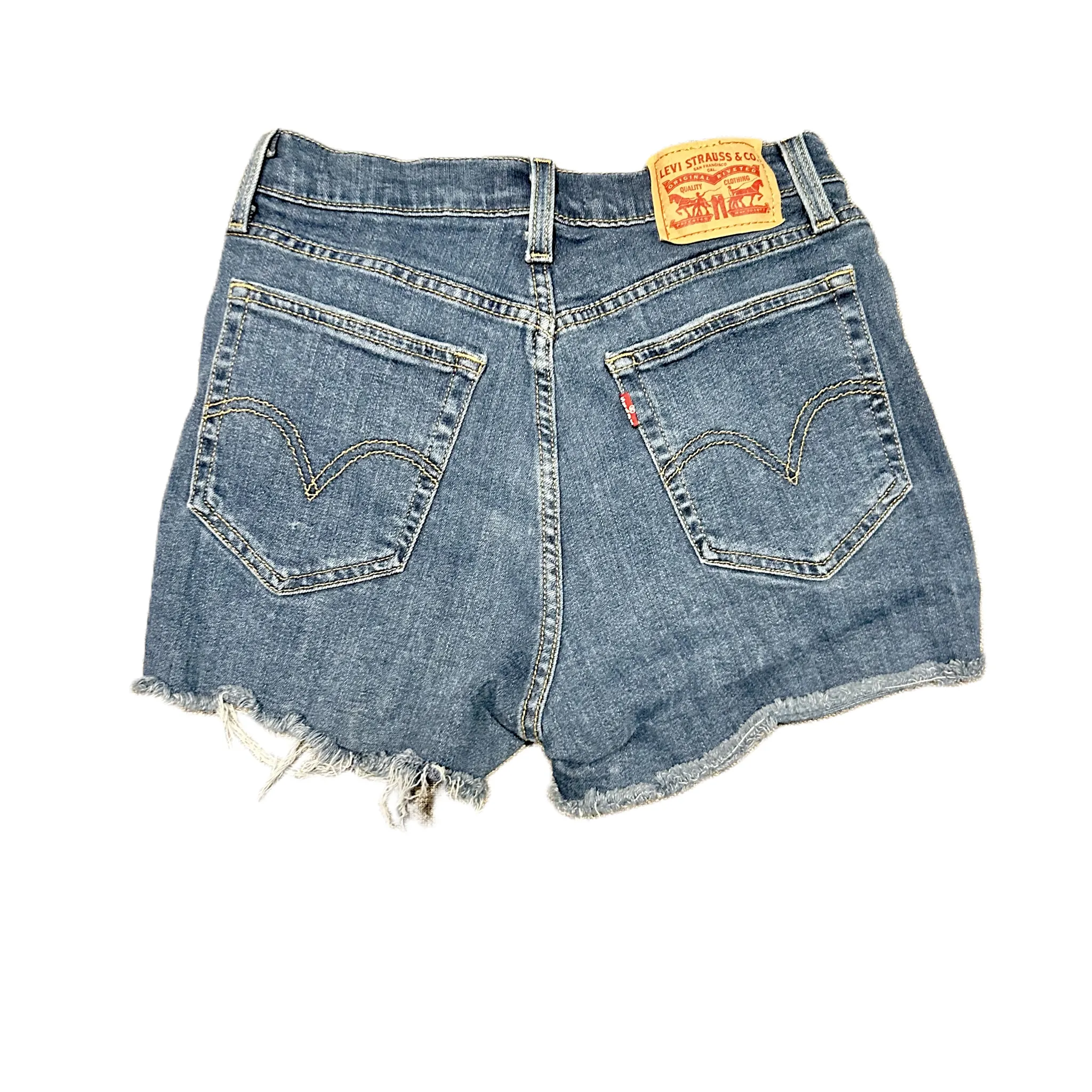 Blue Denim Shorts By Levis, Size: 4