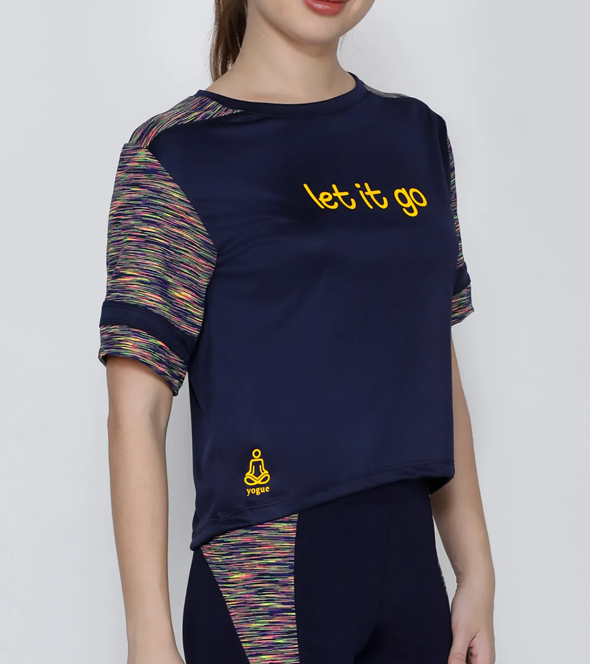 Blue Let it Go!! Crop Top