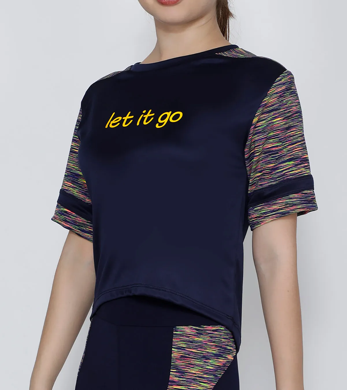 Blue Let it Go!! Crop Top