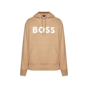 BOSS LOGO DETAILED HOODED SWEATSHIRT