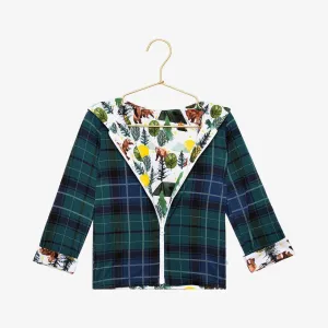 Boy's Bamboo Long Sleeve Reversible Jacket, Archer (Bears)