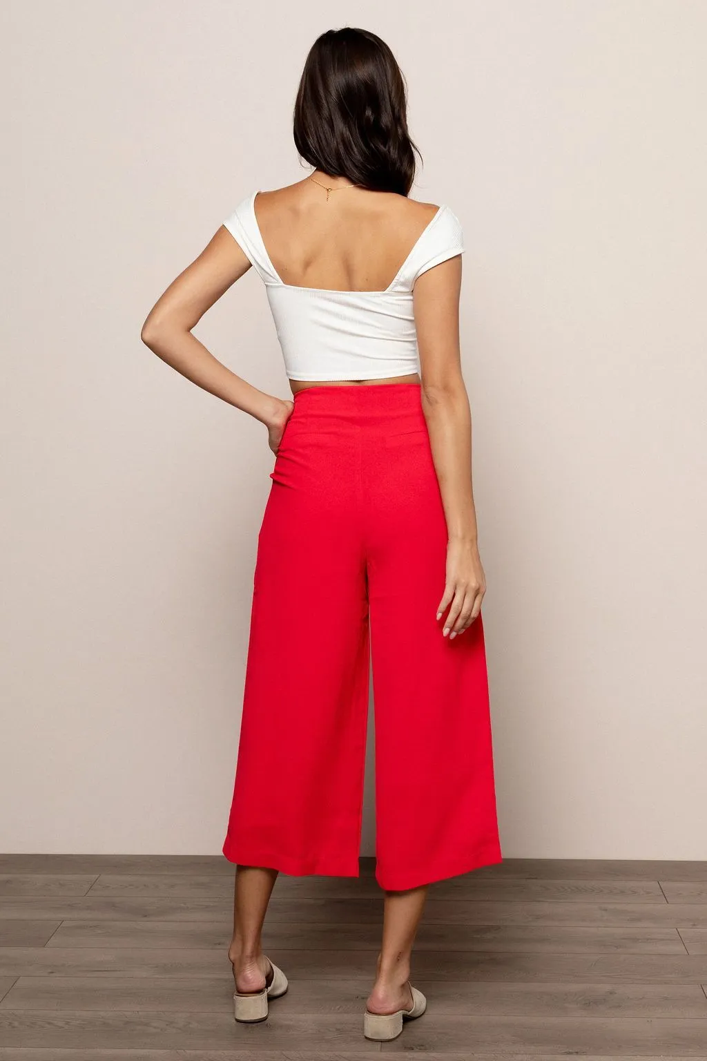 Braelyn Pant in Red