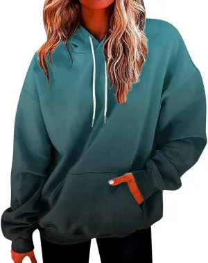 Ceboyel Women Tie Dye Oversized Sweatshirts Long Sleeve Pullover Hoodies Loose Fit Sweater Tops Teen Girls Trendy Clothing