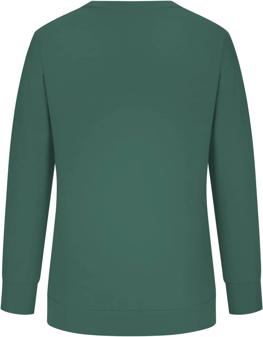 Ceboyel Womens Long Sleeve Shirts 2023 Solid Color Crew Neck Sweatshirts Loose Fit Pullover Tops Trendy Casual Fall Clothes
