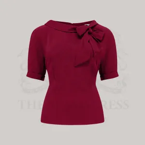 Cindy Blouse in Windsor Wine