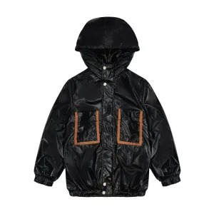 Cozy Coop Two Pocket Jacket - Blk/Luggage