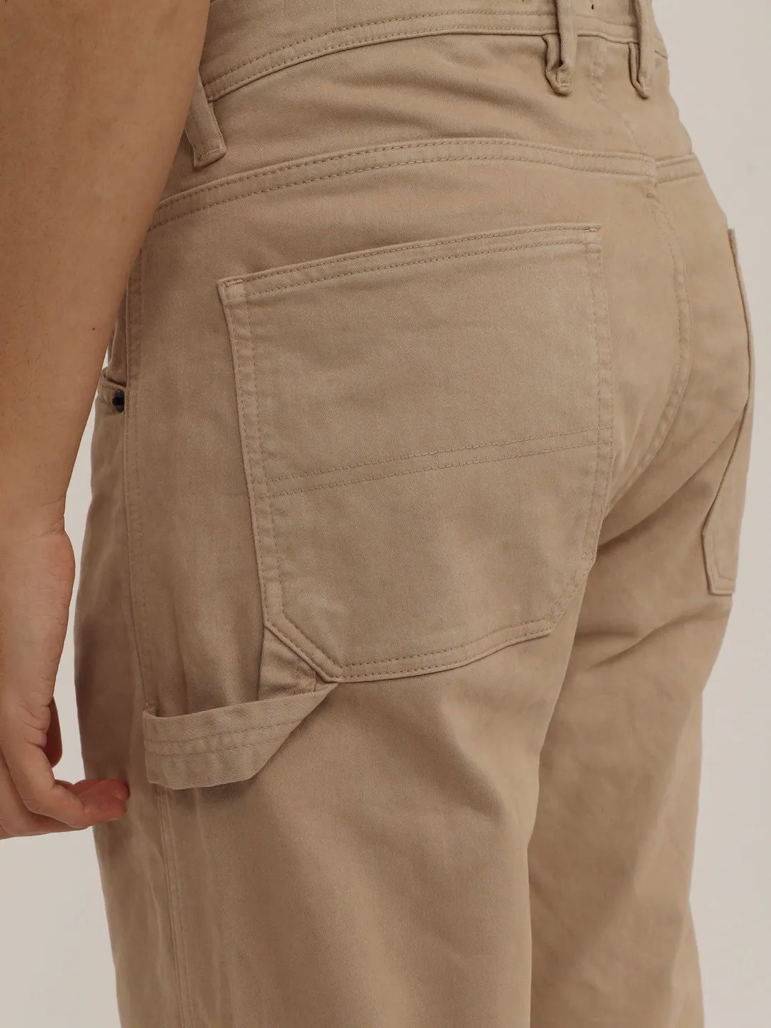 Cream carpenter jeans