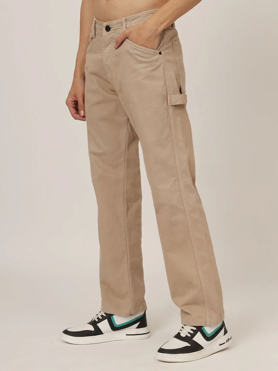 Cream carpenter jeans