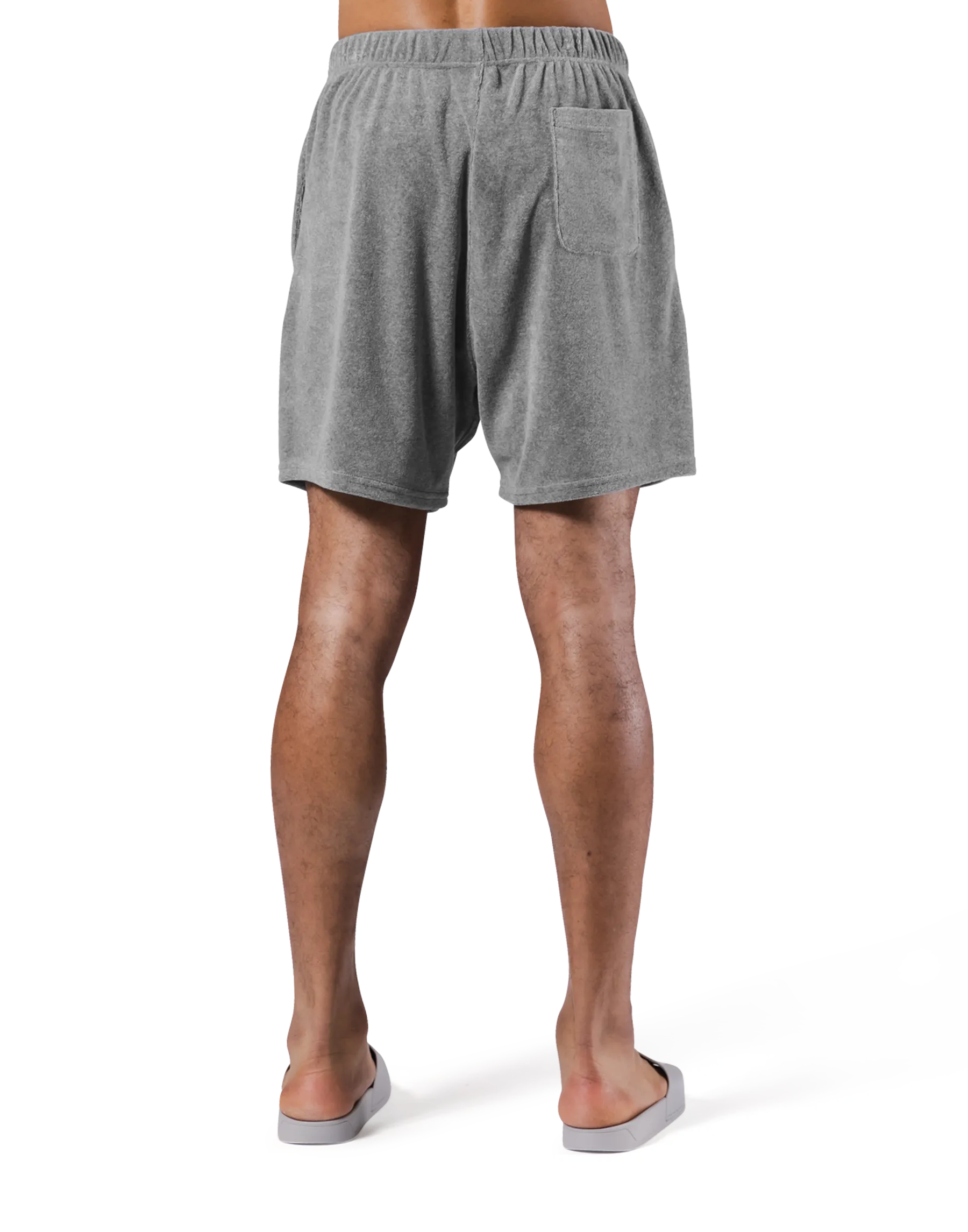 Delight Logo Pile Shorts - Grey