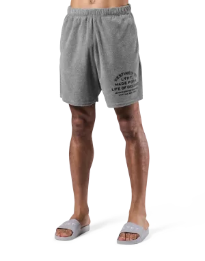 Delight Logo Pile Shorts - Grey
