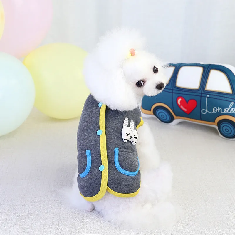 Dog Cute Rabbit Sweater with Button