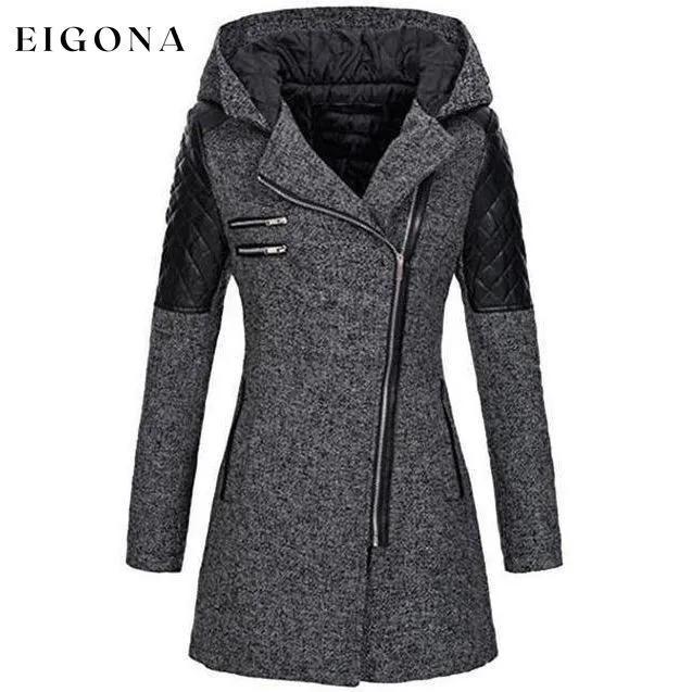 Elegant Casual Patchwork Coat