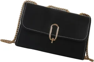 Elegant PU Leather Crossbody Bag for Women Shoulder Bag Satchel Purse with Adjustable Chain Strap for Everyday Use