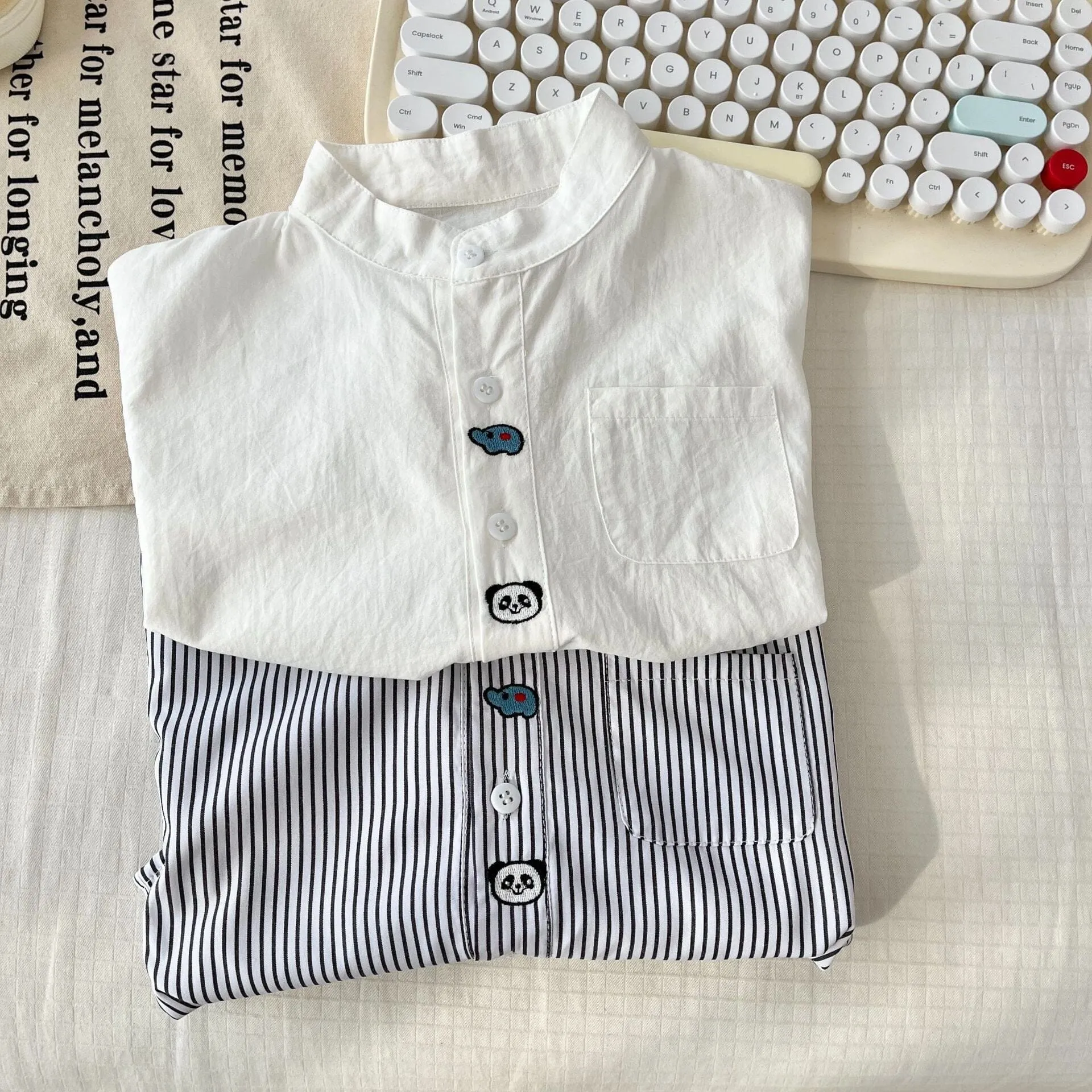 Embroidered Mini Animal Long Sleeve Shirt