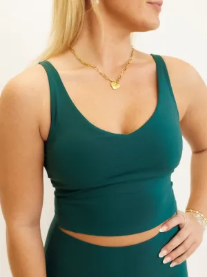 Emerald Jade "Arabelle" Longline Luxe Sports Bra