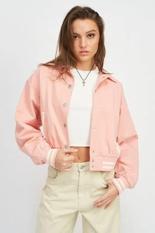 EMORY PARK Collared Bomber Jacket