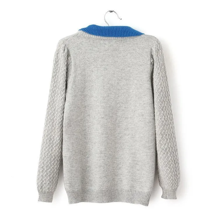 False Two Pieces Pullover Sweater