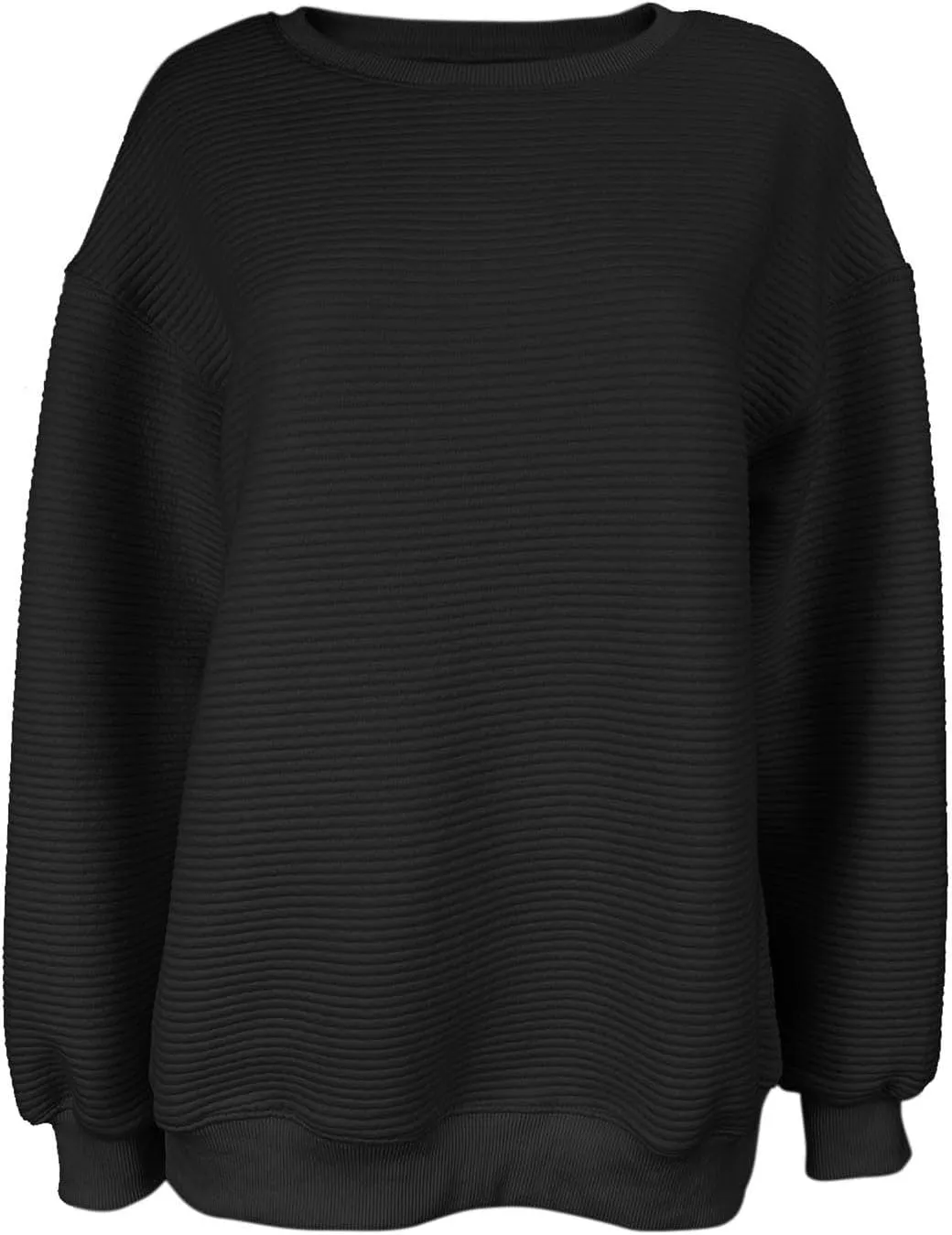 Fanway&EC Women's Crewneck Oversized Sweatshirts Basic Pullover Fall Fashion Outfits Tops