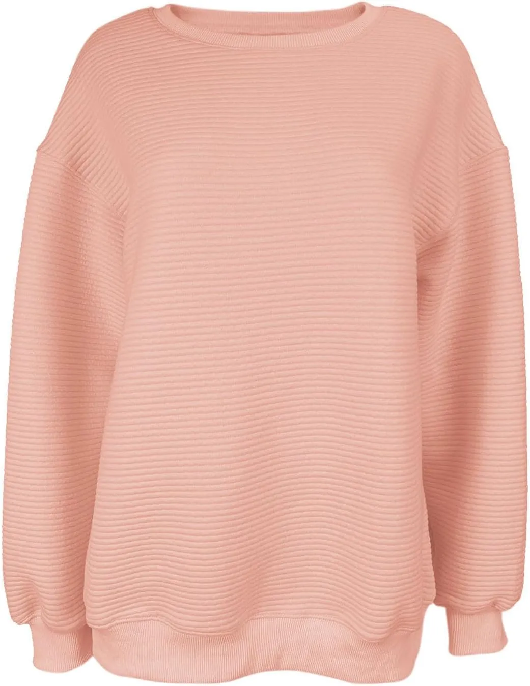 Fanway&EC Women's Crewneck Oversized Sweatshirts Basic Pullover Fall Fashion Outfits Tops