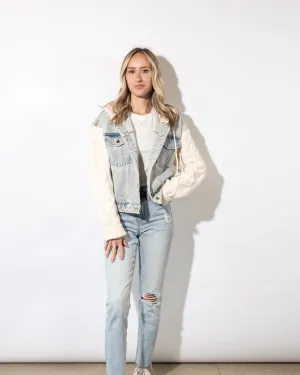 Fia Denim Sweater Jacket