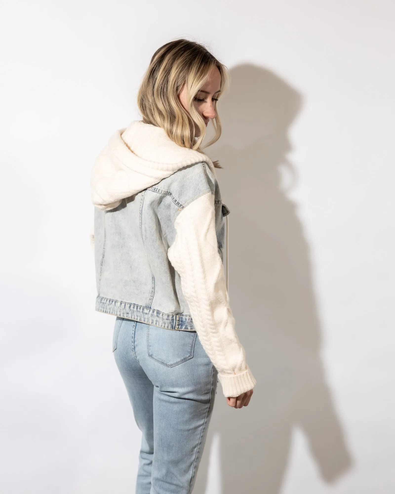 Fia Denim Sweater Jacket