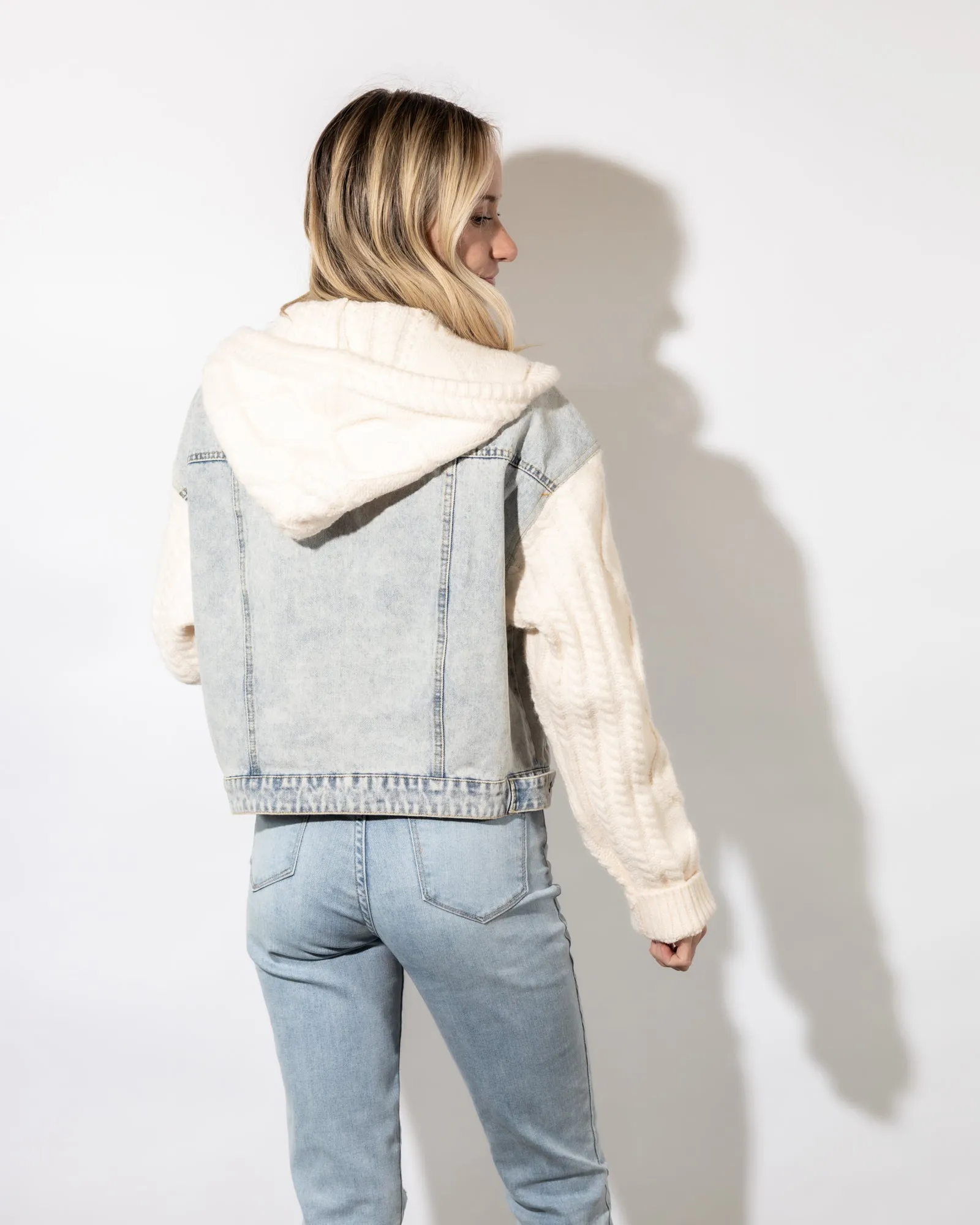 Fia Denim Sweater Jacket