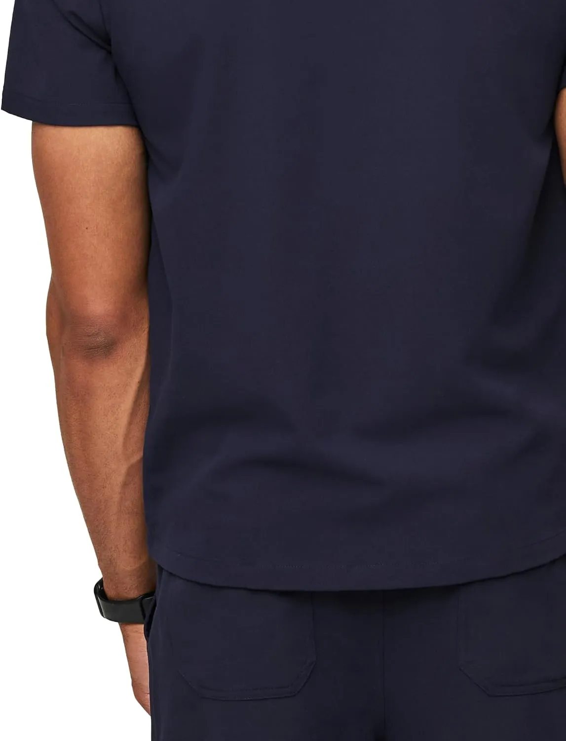 FIGS Chisec Scrub Top for Men  3 Pockets, Tailored Fit, Squared V-Neck, 4-Way Stretch, Moisture-Wicking Men's Scrubs