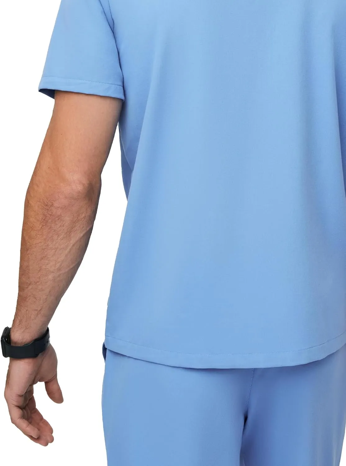 FIGS Leon Scrub Top for Men  3 Pockets, Tailored Fit, Modern V-Neck, 4-Way Stretch, Moisture-Wicking Men's Scrubs
