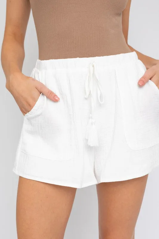 Flare Double Gauze Shorts NEW