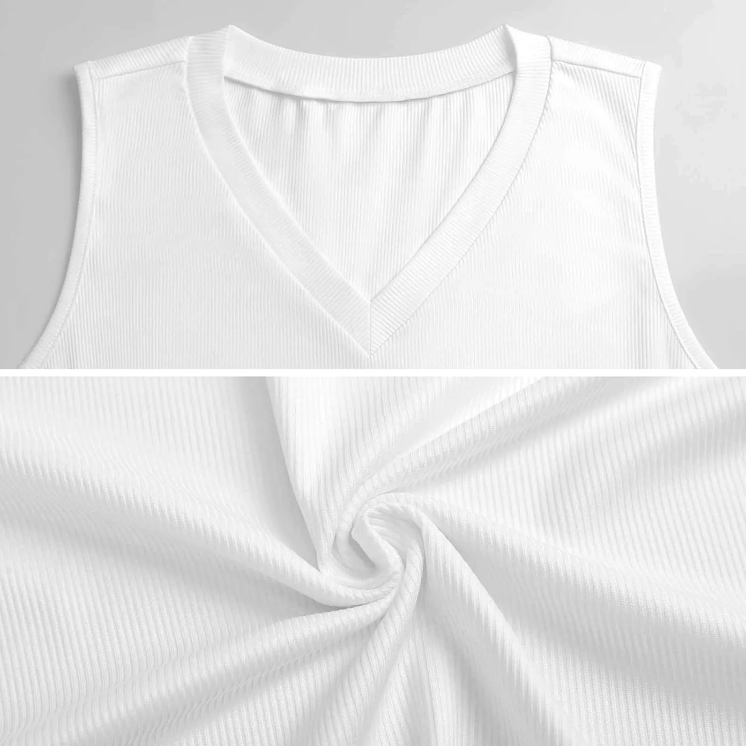 Floral Black Raven Blue Ribbon Women's Tank Tops V Neck Sleeveless Shirts Casual Summer Tunic Tee