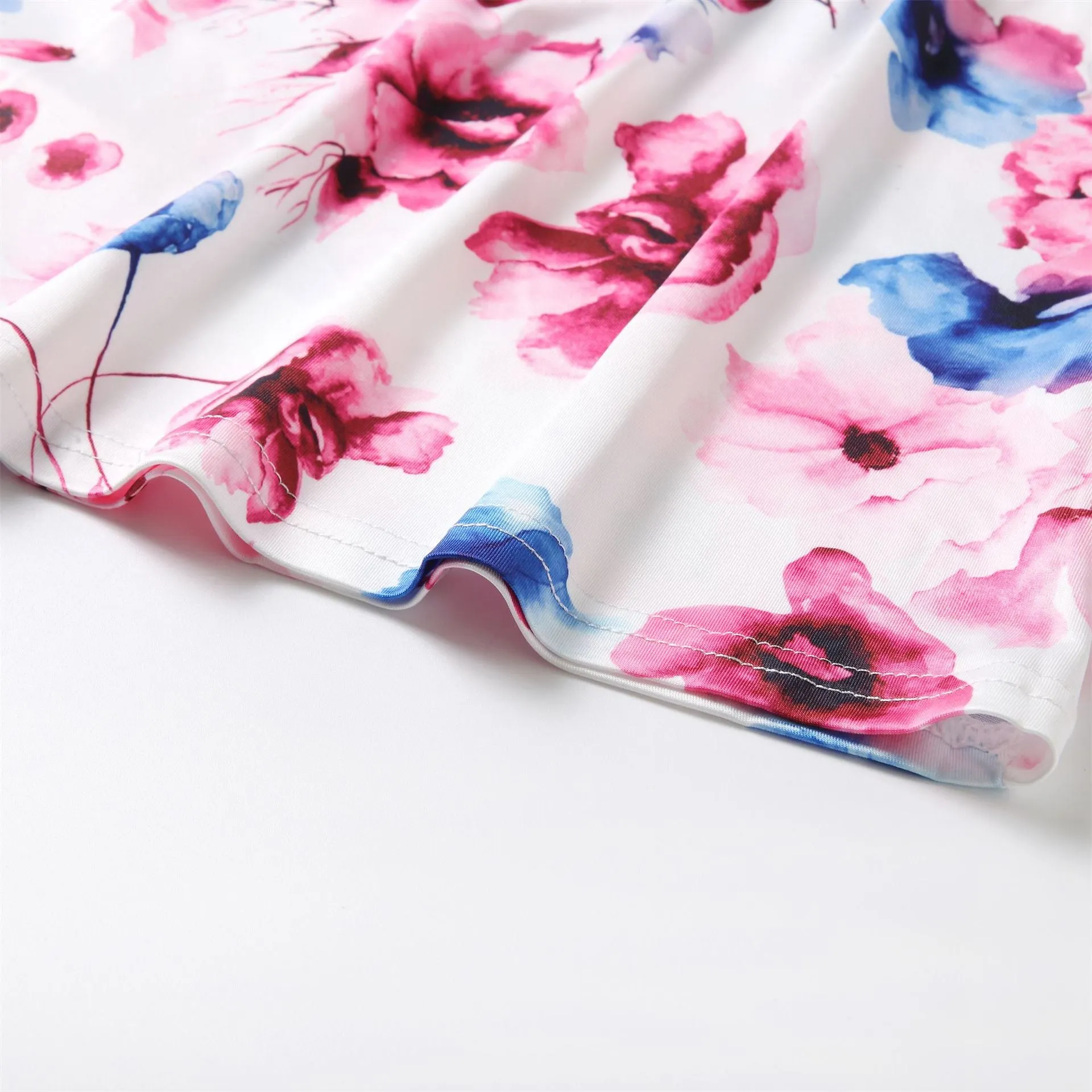 Floral Dress Halter Neck Dress for Mom and Me