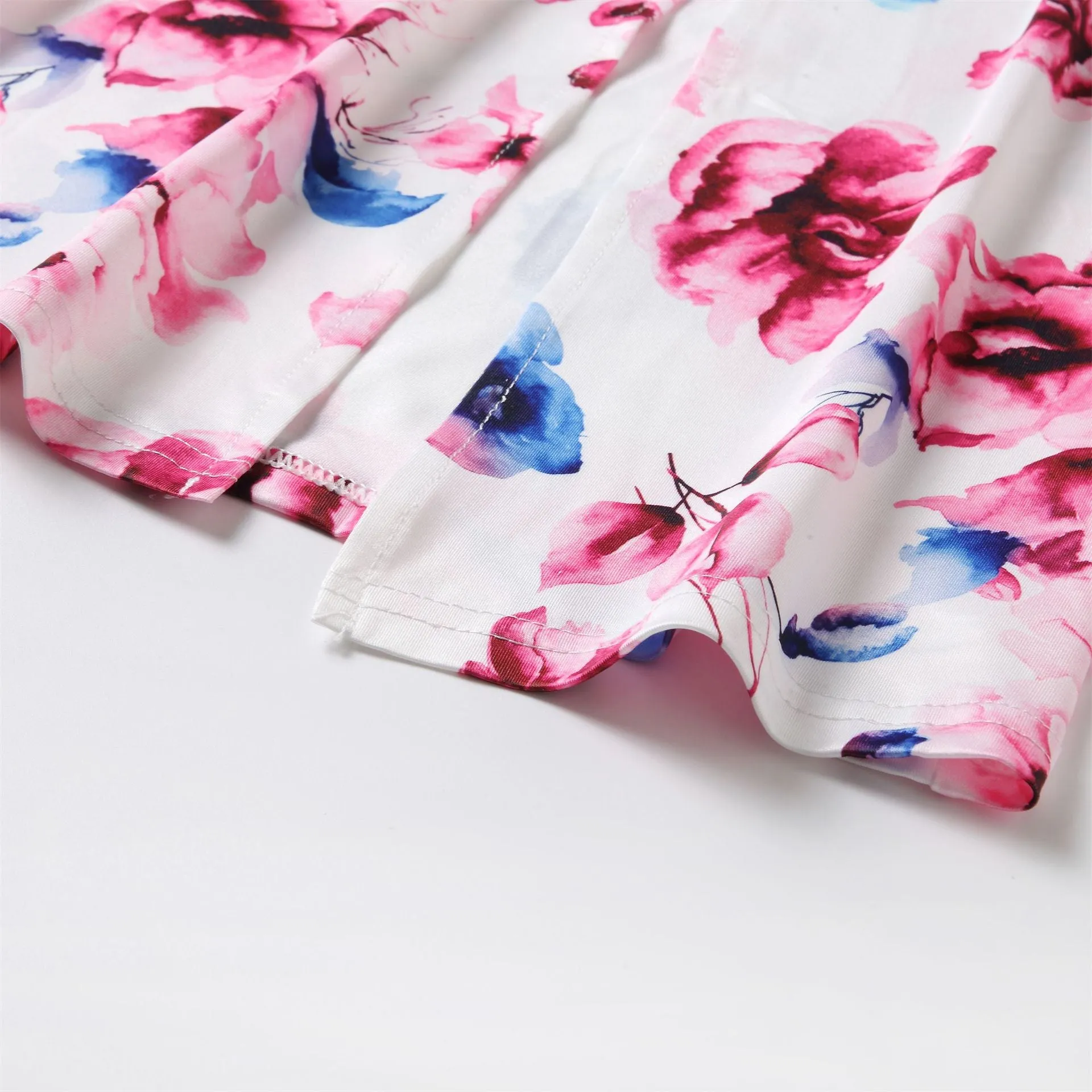 Floral Dress Halter Neck Dress for Mom and Me